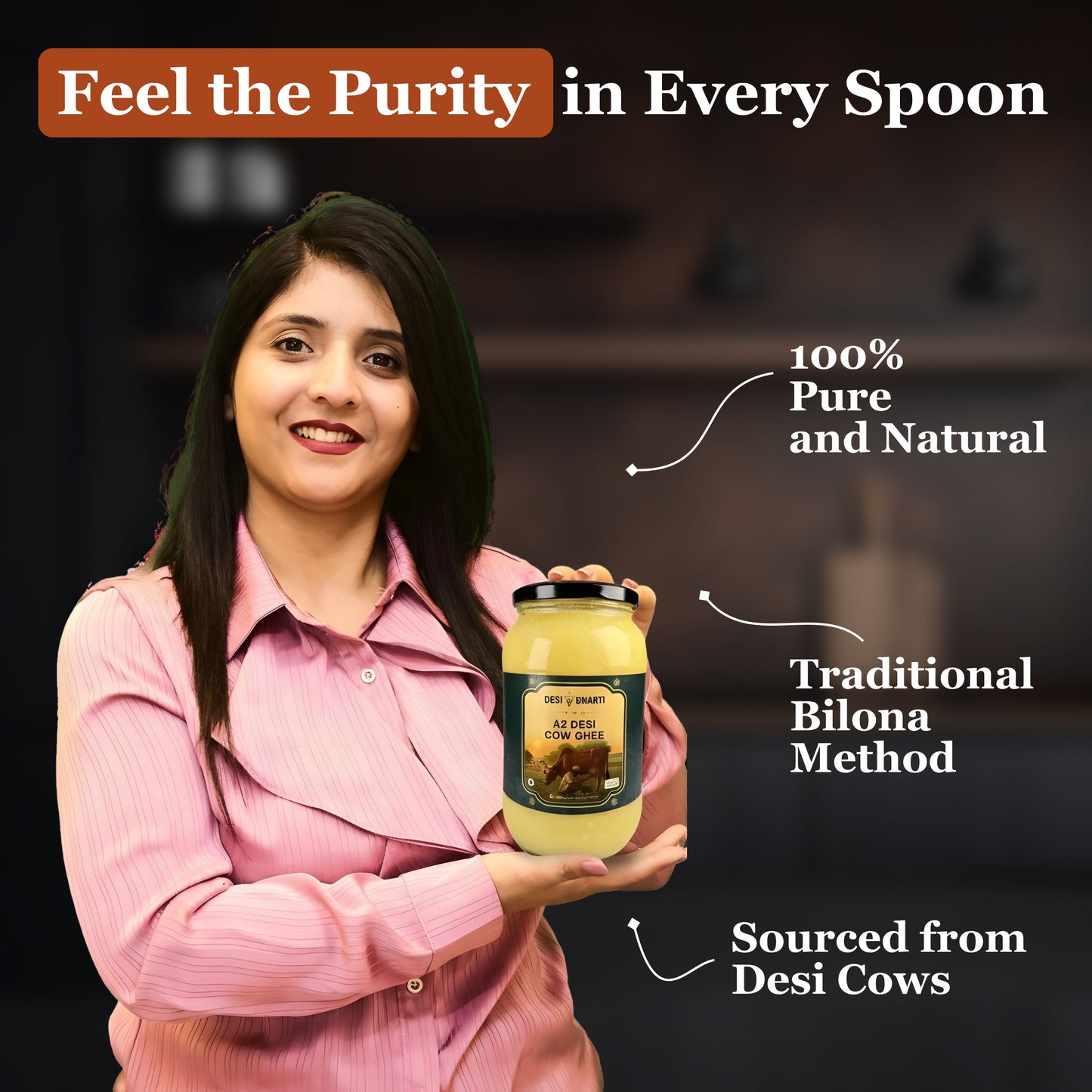 A2 Desi Cow Bilona Ghee