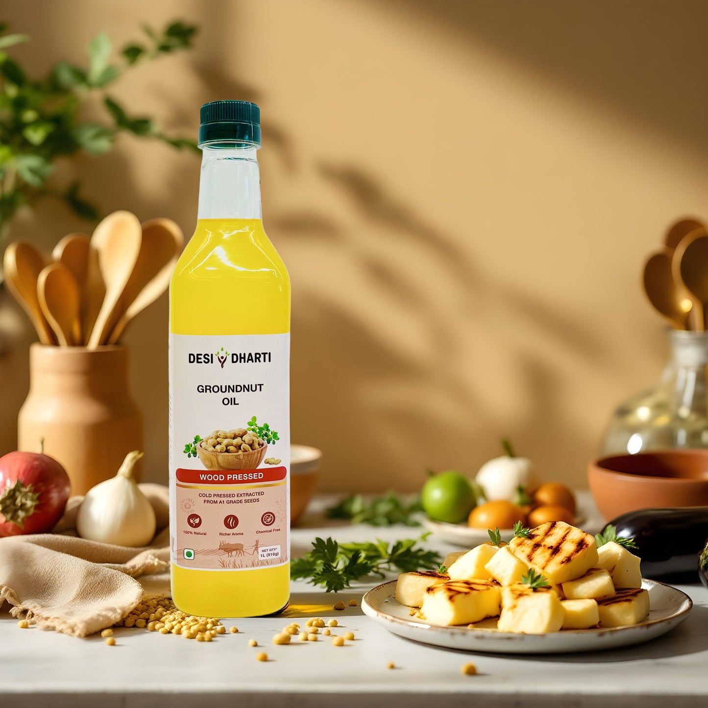Desi Dharti Wood Cold Pressed Groundnut Oil