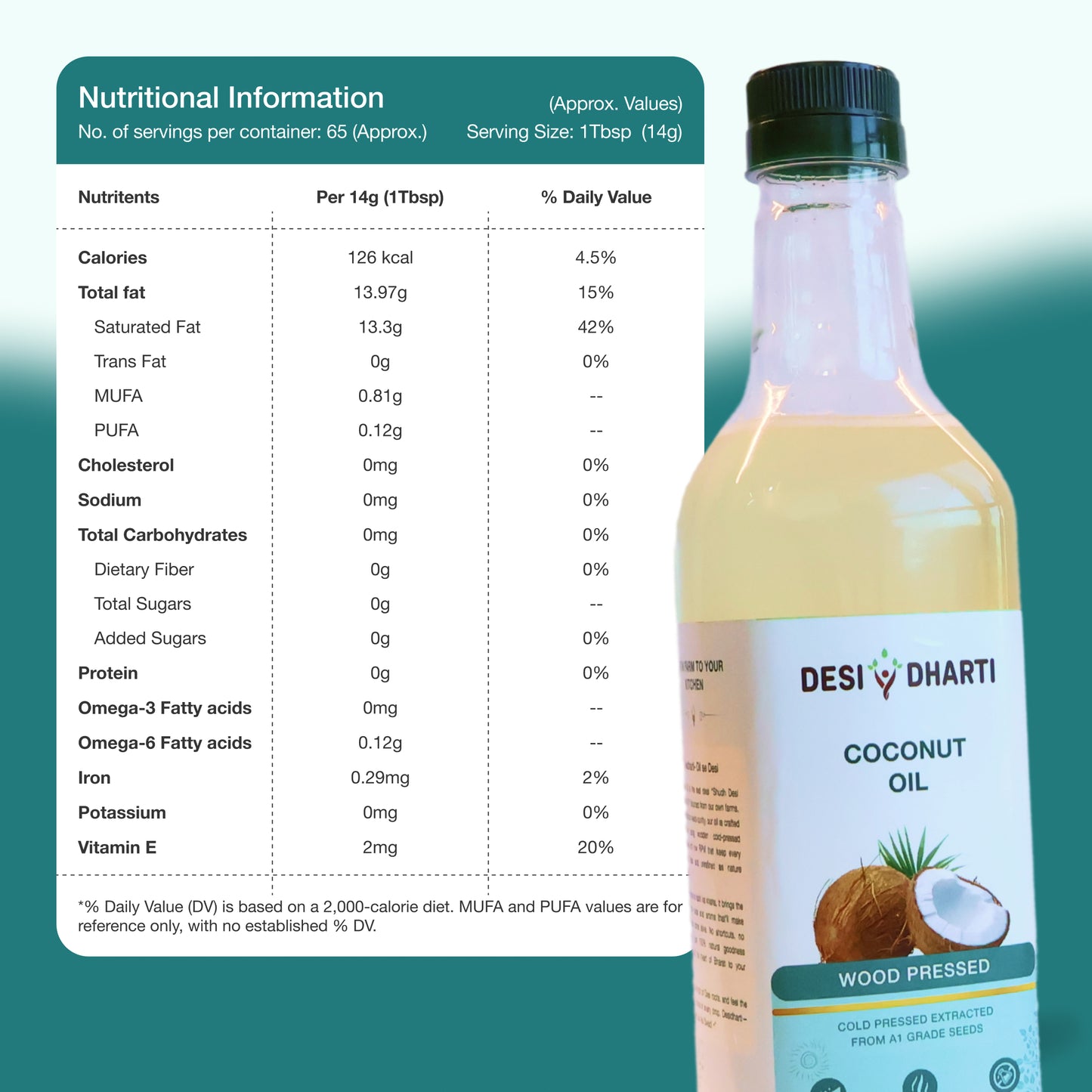 Desi Dharti Wood Cold Pressed Coconut Oil