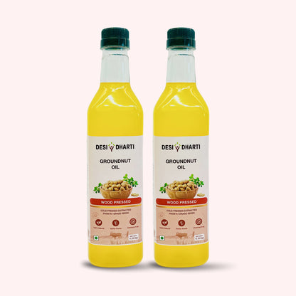 Desi Dharti Wood Cold Pressed Groundnut Oil