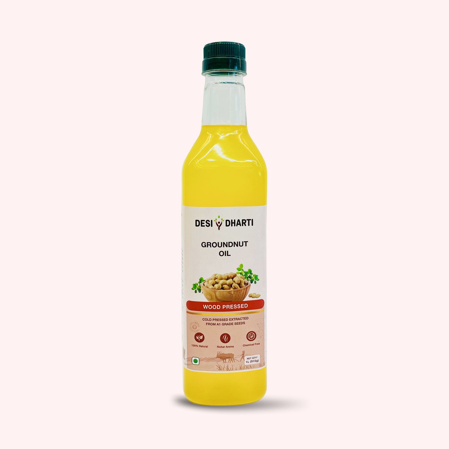 Desi Dharti Wood Cold Pressed Groundnut Oil