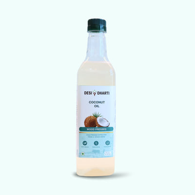 Desi Dharti Wood Cold Pressed Coconut Oil - 1 Ltr